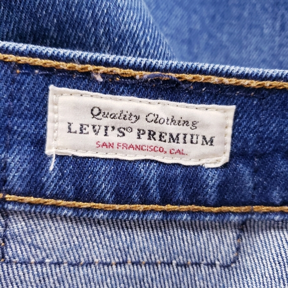Levi's 501 Skinny Jeans Button Fly Dark Wash Women's Size 24 /30 - Picture 11 of 14